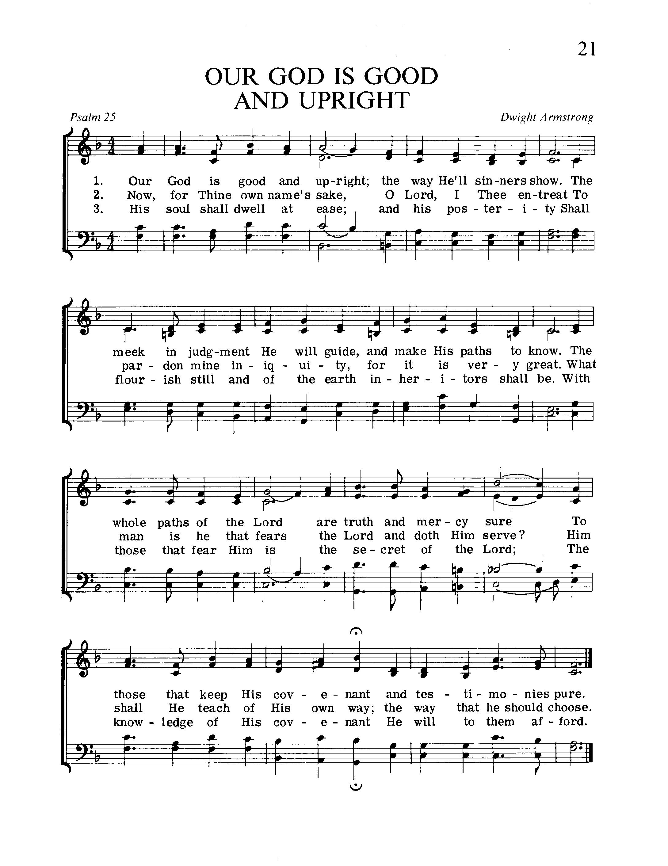 Our God Is Good And Upright